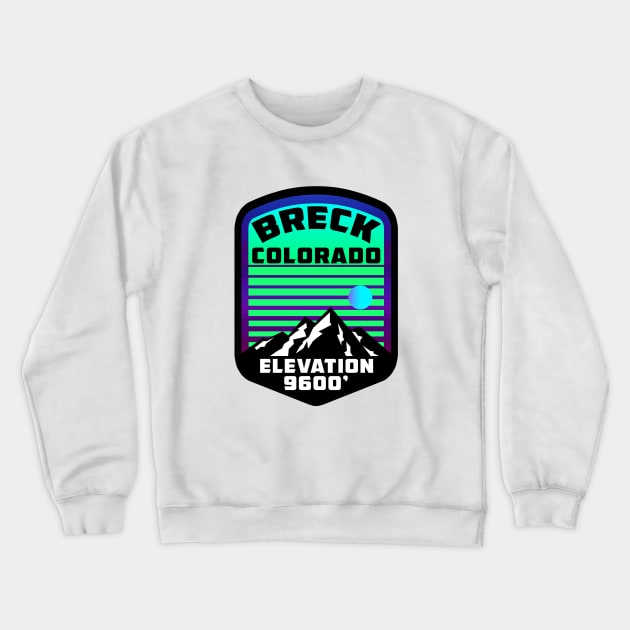 Ski Breck Colorado Skiing Breckenridge Crewneck Sweatshirt by DD2019